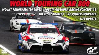 Thumbnail: GT7 - World Touring Car 800 (Mount Panorama) | Toyota GR Supra Racing Concept '18 (1.71 Update)