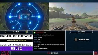 Thumbnail: Breath of the Wild Any% Tournament 2026: Vah Medoh Round 1 - Arna vs zilano