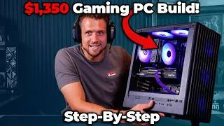 Thumbnail: How to Build a $1,350 Gaming PC (Ryzen 5 9600X and RX 9060 XT 16GB)