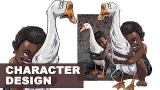 Thumbnail: Turning a Real Photo into a Cartoon Character | Character Design Process #30