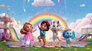 Thumbnail: "Magic Motion Parade 👏 Fun Dance Song for Kids 🌈| Sing, Clap & Move Along!" #KidsSongs#NurseryRhymes