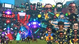 Thumbnail: SKIBIDI TOILET BOSSES vs TITAN CAMERAMAN, TV MAN & SPEAKERMAN – EPIC BOSS BATTLE in Garry’s Mod!