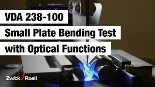 Thumbnail: VDA 238-100 Small Plate Bending Test with Optical Functions