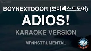 Thumbnail: BOYNEXTDOOR (보이넥스트도어) - ADIOS! (Instrumental) (Karaoke Version)