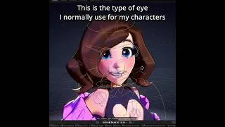 Thumbnail: Making flatter, more stylized spherical eyes in Blender #tutorial #blender #stylized