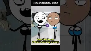 Thumbnail: Wannabe Streamer  #highschool #animation #streamer #funny