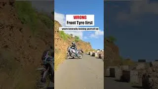 Thumbnail: How to Turn your Motorcycle Uphill #shorts