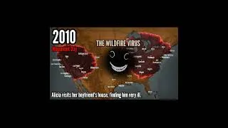 Thumbnail: Spread of the Wildfire Virus - WALKING DEAD #history #falloutlore #hoi4 #ww2 #map #horror #zombie