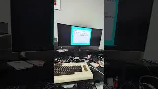 Thumbnail: VIC-20 on a 37" screen. Join the Dark Side #commodore #vic20 #retrocomputing