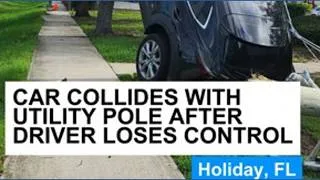 Thumbnail: Utility pole crash