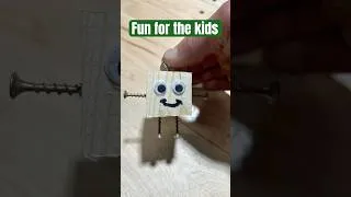 Thumbnail: Perfect woodworking project for kids. #woodworking #5minutecrafts #shorts #dollartreecrafts ￼