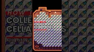 Thumbnail: how to collect cellar wine slightly faster (Stardew Valley) #retirementhomefriendly #games
