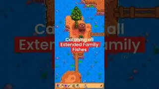Thumbnail: extended family fishes (Stardew Valley) #retirementhomefriendly #gaming