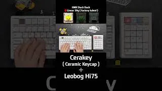 Thumbnail: Cerakey Ceramic Keycap Typing Sound🔊 Leobog Hi75ㅣThocky Keyboard✨