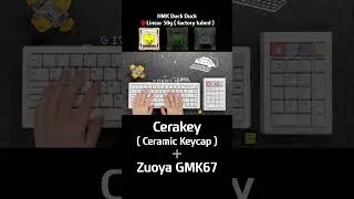 Thumbnail: Cerakey Ceramic Keycap Typing Sound🔊 Zuoya GMK67ㅣThocky Keyboard✨