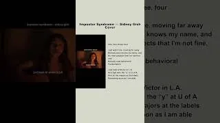 Thumbnail: Cover - Impostor Syndrome (Sidney Gish) #music #cover #coversong