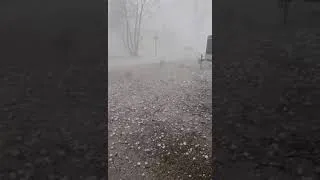 Thumbnail: Hail rains down on Roanoke