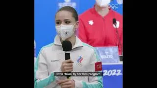 Thumbnail: Камила Валиева Kamila Valieva interview after winning the team tournament