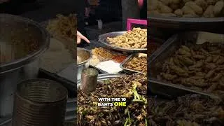 Thumbnail: Would You Eat Fried Bugs? #shorts #cambodia"