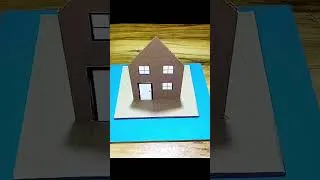 Thumbnail: Cardboard Se Itna Cute House! Process". mini wood toy #house #viral#cardboardcraft