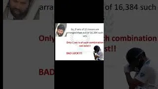 Thumbnail: 😨How Hitman lost 15 consecutive tosses!! Maths Behind it !!🔥 #championstrophy2025 #captain #hitman