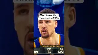 Thumbnail: POV: You're Klay Thompson in 2016 Warriors #nba #2016nba #klaythompson #goldenstatewarriors
