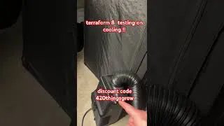 Thumbnail: drying and my tent was a bit warm .. ac infinity terraform 8 set to 60 humidifier set to 60 lets go
