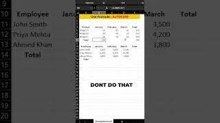 Thumbnail: Excel - Autosum