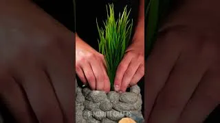 Thumbnail: DIY Cement Aquarium and Pot for Plants at Home🌱 #shorts #diy #plant #pottery #aquarium #cement