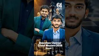 Thumbnail: Nihal Sarin vs Gukesh D | Chennai Grandmasters 2026 Round 1