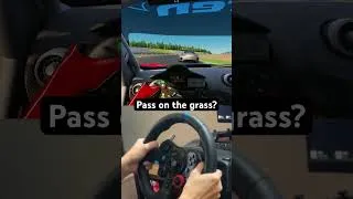 Thumbnail: Pass on the grass? #racing #simracing #gtracing