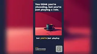 Thumbnail: You think you're choosing, but you're just playing a role. #sartre #choice #freedom #meaning