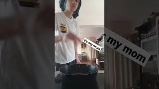 Thumbnail: How I cook vs how my mom cooks! Please subscribe! #shorts #shortsyoutube #funny