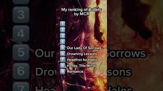 Thumbnail: mcr bullets ranking #frankiero #gerardway #mcr #mychem #mychemicalromance #emo #raytoro #mikeyway #g