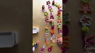 Thumbnail: FREE girly fun crochet garland pattern out now🫶 beginner friendly!