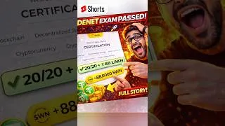 Thumbnail: Denet Final Exam Passed 😱 20/20 Score + Rewards Reality | Scam Ya Real? Full Truth!