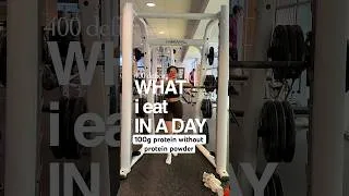 Thumbnail: What I eat in a day to hit 100g protein at 1600 cals (no protein powder + vegetarian meals)