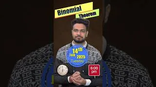 Thumbnail: PYQ's of Bionomial theorem  (Mathematics) by JEE Main 2025 Booster #jeeprep #jee2025 #jeemains