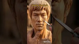 Thumbnail: Legendary Bruce Lee Carved in Wood Satisfying Art #trending #usa #canda #mexico #bracelee