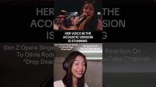 Thumbnail: #oliviarodrigo #dropdead #reactionvideo #singingreaction #genz