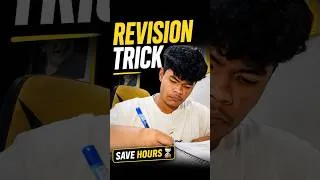Thumbnail: ** Revision Trick - Saves Hours ⏳**.  #aaravmalhotra