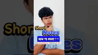 Thumbnail: Short Notes Tricks #aaravmalhotra #shortnotes