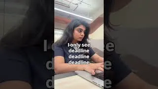 Thumbnail: I only see deadline instead of daylight #technology #womenwhocode #aarchigandhi #softwareengineer