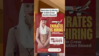 Thumbnail: Emirates is hiring ✈️ apply for the 3rd June invitation-based interview in New Delhi. ❤️