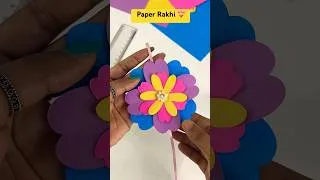 Thumbnail: Paper Rakhi making for School Competition, Easy, Quick & Beautiful✂️✨💕🌸 #diyrakhi #rakhi #crafts