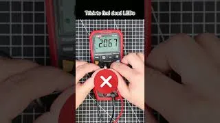 Thumbnail: Dead LED? Test in Seconds Multimeter Trick #electronics #shorts