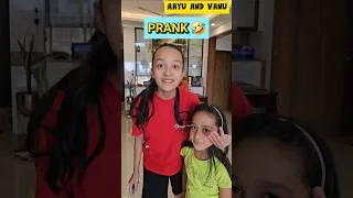 Thumbnail: Aayu Ka PRANK 🤪🤣 #aayuandvanu #shorts #ytshorts  #youtubeshorts #viral #trending #prank