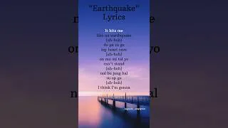 Thumbnail: JISOO-"Earthquake" Song Lyrics #shorts #ytshorts #blackpink