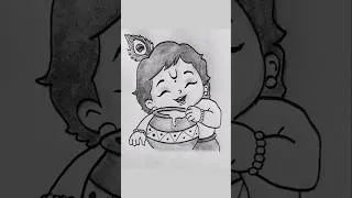 Thumbnail: shree krishna drawing easy #art #drawing #krishna #radheradhe #gokulastami