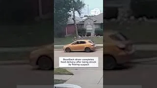 Thumbnail: Doordash driver completes food delivery after being struck by fleeing suspect